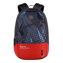 Gear Bounce 27 Ltrs Casual Backpack (Grey-Orange), One Size (BKPBOUNCE0604)