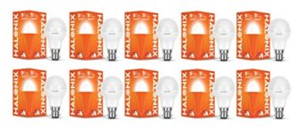 Halonix 9W B22 LED Cool White Bulb, Pack of 10