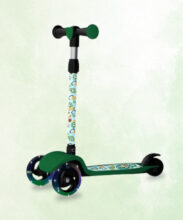 Miss & Chief Bolt – 3 Wheel Scooter for Kids, Lightweight|Foldable & Adjustable Height(Green)