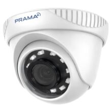 Prama 2MP HD Dome Camera PT-HTD700E-IP (3.6mm) 2 MP high-Performance CMOS · 1920 x 1080 Resolution · 2.8 mm, 3.6 mm Fixed Lens · Up to 20 m IR Distance · OSD menu, DNR, DWDR · Analog HD Output.
