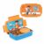 Attro Treat Time Stainless Steel Insulated Lunch Box With Inner Steel Body, Airtight 4-Side Lock Lid, Leakproof Silicone Seal, Small Container-560Ml+150Ml-Football Champ Blue