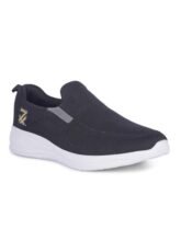 Liberty LEAP7X NEATHER-1E Knit Shoes for Men | Pull-On Fit, Memory Foam Cushion | Everyday Walking Pair | Black & Dark Grey