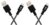Boat Micro Usb 500 Tangle-Free, Sturdy Micro Usb Cable With 3A Fast Charging & 480Mbps Data Transmission, 10000+ Bends Lifespan & Extended 1.5M Length Black) (Pack Of 2)