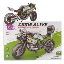 ToyMagic 593-Piece Building Blocks Bike |Creative Engineering Kit|DIY Motorcycle Model with Functional Mechanics | Durable Construction Blocks for Kids & Adults | Ideal Gift for Builders & Enthusiasts