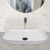 Bonkaso Ceramica Bathroom Basin Designer Glossy Finish Table Top Ceramic Wash Basin460 X 345 X 130 Mm (18 X14) 8Kg(Cosmo3035)