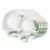 Larah by Borosil Crescent Fluted Series Opalware Dinner Set | 19 Pieces for Family of 6 | Microwave & Dishwasher Safe | Bone-Ash Free | Crockery Set for Dining & Gifting | Plates & Bowls | White