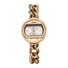 Fastrack Vyb Spotlight with Quartz Analog Silver Dial Rose Gold Brass Strap Watch for Women – FV60146WM01W