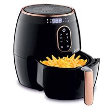 Koryo 2.6L Air Fryer With Digital Display, 1350W, Touch Control, Multiple Cooking Attachments: Silicon Cup Cake Moulds, Silicon Brush, Pizza Pan, Cake Barrel And Recipe Book (2.6 Litres, Khf4420)