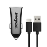 Energizer CAC 3.4A 2USB Type C2.0 Cable Charging Adapter (Black)