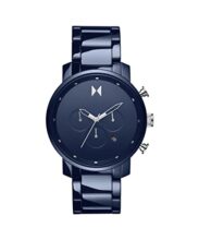 MVMT Ceramic Analog Blue Dial Men Watch-28000204-D, Blue Band