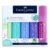 Faber-Castell Pastel Textliner Pen Set – Pack of 5 Assorted Colours | Highlighter Markers for Study, Journaling & Doodling | Stationery Essential for Students