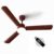 LONGWAY Luminair 1200 mm BLDC Ceiling Fan with Remote Control & LED Light | BEE 5 Star Rated Energy Efficient | Ultra High Speed 3 Blade Anti-Dust Decorative Ceiling Fan (Brown, Pack of 1)