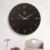 REGIIS OPERA Wooden Round Shaped Roman Dial Wall Clock With Silver Hands & Golden Jute Rope Detailing | Silent Quartz Movement Anti Reflection Analog Vintage Clock for Home & Office (Black, 15.5 Inch)