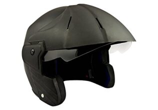 Sage Square Deltz Power (ISI Certified) Open Face Helmet , Black Matte , Extra Large, Cycling