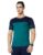 Amazon Brand – Symactive Men’s Color Block Regular Fit Half Sleeve Sports T-Shirt (AW17-SYSP-03B_Viridian_Medium)
