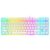 Ant Esports MK700 V2 Membrane TKL Wired Gaming Keyboard, 87 UV Coated Mechanical feel Keys Cool RGB Backlight Waterproof Keyboard for PC Laptop Mobile Tablets Gaming, Design and Work Mercury White