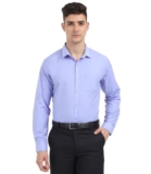 Scott International Shirt For Men | Solid Full Sleeves Wrinkle Free Mens Shirts | Cotton Formal Shirts For Men Regular Fit | Stylish Mens Shirt | Plain Shirt For Man Blue