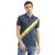 United Colors of Benetton Diagonal Striped Detail Polo T-Shirt (Size: M)-23P3089J3419I254 Navy Blue