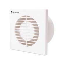 SINGER Venti Q 100mm Energy Efficient Exhaust fan for Kitchen, Bathroom | Turbo Spin 2500 RPM, High Suction With Low Noise | High Speed, Powerful Motor, 100% Copper, 2 Yrs Warranty【White】