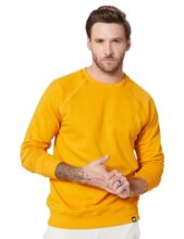 Amazon Brand – Symbol Men’s Regular Fit Cotton Blend Crew Neck Sweatshirt (SYM-A23-SW-53_Yellow,Raglon_S)
