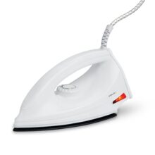 Bajaj Dx-6 1000 Watts Dry Iron | Advance Soleplate And Anti-Bacterial German Coating Technology | Thermol Fuse Safety | Auto Shut-Off | Cool Touch Body | 2 Yr Warranty 【White】