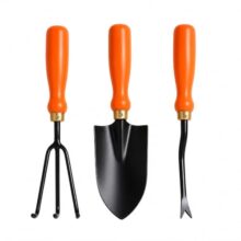 Ocean Mart Garden Tool Set of 3 Pcs – Home Tools & Gardening Tools Kit for Home Garden- (Big Trowel, Cultivator, Weeder) – Terrace Gardening Accessories, Gardening Essentials, Garden Tools Heavy Duty