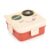 ATTRO Festive Super Cat Lunch Box 2 Layer Plastic Lunch Box Comes with 1 Detachable Tray, 1 Small Container & 1 Spoon Ideal for Kids BPA Free 1590ml+70ml- Cream Red