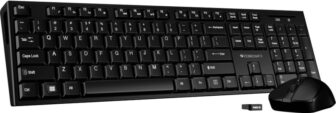 ZEBRONICS Zeb-Companion 304 (Black) Wireless Standard Laptop Keyboard Compatible with Laptop(Black)