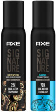 AXE SIGNATURE SIGNATURE Dark Temptation and Champion Deodorant No Gas Body Perfume Deodorant Spray  –  For Men(400 ml, Pack of 2)
