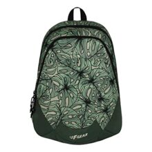 F Gear Amari 12L Small Kids School backpack with Organizer Bottle compartment Water resistant lightweight, Gifts for Men Women Boys Girls Adults, Casual/College/Travel Bag (Palm Green Black)