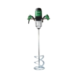 HIKOKI UM12VST2S9Z – Powerful Electric Mixer Machine 1200 Watt Variable Speed Dial & 2-Speed Gear For Mixing Tile Adhesives, Grout, Cement Mortar, Resins & Paints, 120mm Max Stirrer Dia., 5.4 Kg