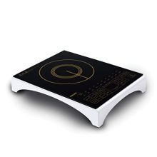 Philips Viva Collection Hd4938/01 2100-Watt Glass Induction Cooktop With Sensor Touch & Full Crystal Glass (Black)