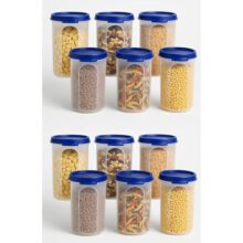Sulfar Round Modular Container Set – 500 ml, Airtight & BPA-Free (Pack of 12)