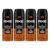 Axe Recharge Long Lasting Deodorant Bodyspray For Men 150 ml, Pack of 4