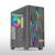 ProLab Design AI848 ARGB Workstation Computer Case|Mid Tower Cabinet|4x140mm ARGB Fans Included|ATX, Micro-ATX, Mini-ITX|Front Grill & Mesh|Up to 10 * 120mm Fans|Type-C