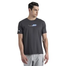 Red Tape Printed Activewear Round Neck T-Shirt for Men | Premium Comfort – RHP2045A-XXL Grey
