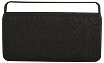 Portable Bluetooth Speakers – Noizzy Box Blok Fabric Speaker V4.0 with Dual 10W Drivers, and Enhanced Bass, Handsfree Calling for iPhone, Samsung, Android Smartphone, TV.