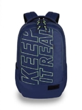 Gear Keep It Real 32 Ltrs Nblue Fl Green School Standard Backpack (Kbpkprelg0503)