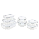 Signoraware Safe N Store Glass Container | Airtight & Leakproof | Microwave Safe | Ideal For Office Lunch, Meal Prep & Kitchen Storage (320Ml+520Ml+400Ml+620Ml+370Ml+640Ml+1.04Ltr | Setof7 | Clear)