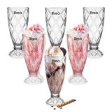 Treo by Milton Pineapple Sundae Dessert Bowls | Wide Mouth for Easy Serving | Perfect for Sundaes, Ice Cream & Layered Desserts | Ideal for Cafes, Parties & Home | Set of 6, 355 ml Each