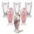 Treo by Milton Pineapple Sundae Dessert Bowls | Wide Mouth for Easy Serving | Perfect for Sundaes, Ice Cream & Layered Desserts | Ideal for Cafes, Parties & Home | Set of 6, 355 ml Each