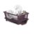 Houshe 3 In 1 Durable Plastic Kitchen Sink, Large Dish Rack Drainer, Drying Rack Washing Basket With Tray For Kitchen, Dish Rack Organizers, Utensils Drainer Basket For Kitchen, Brown