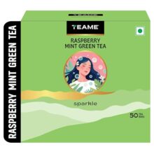 TE-A-ME Green Tea Raspberry and Mint Flavour | Green Tea 50 Teabags
