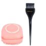 Midazzle Silicone Bath Brush Set, Body Wash Scrubber with Hair Dye Brush, 2 Pieces