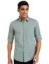 Amazon Brand – Symbol Men’s Cotton Shirt | Casual | Plain | Full Sleeve | Summer – Regular Fit (Available in Plus Size) (Granite Green_L)