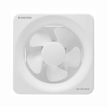 Anchor By Panasonic Air Wave 150Mm Exhaust Fan, Exhaust Fan For Kitchen, Bathroom, Cutout Size 195X195 Mm, White