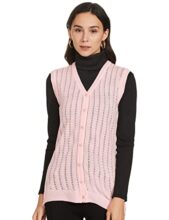 Amazon Brand – Symbol Women’s Acrylic V-Neck Cardigan (SB-AW21SWT-1504_Lt Pink_XS_Light Pink_XS)