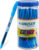 HAUSER Fizzy 0.55mm Gel Pen Jar | Transparent Body | Waterproof & Smooth Ink Flow Gel Pen(Pack of 25, Ink Color – Blue)