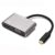 BigPlayer CableDeconn Type c to HDMI VGA 4K Adapter Cable USB C (Grey)