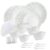 CELLO Tropical Lagoon Dazzle Series Opalware Dinner Set of 37 Pieces For Family of 6 | Bone-Ash Free & Leadfree Opal Glass, Microwave & Dishwasher Safe Plates & Bowls Crockery Set For Dining & Gifting